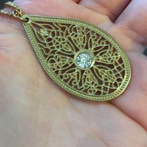 Golden drop necklace